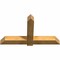 Ekena Millwork Eugene Rough Sawn Timber Gable Bracket, Western Red Cedar, 60"W x 35"H x 6"D x 6"F, 14/12 Pitch GBW060X35X0606EUG00RWR - alternate 3